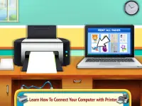 Printer Machine & Scanner Learning Simulator Screen Shot 1