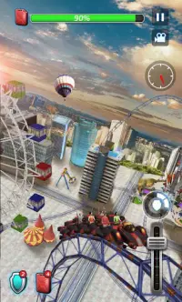 Tàu Lượn Siêu Tốc 3D - Roller Coaster Screen Shot 0