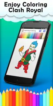 Coloring Page For Clash Royal Screen Shot 4