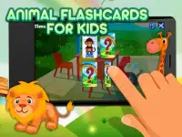 Animal flash cards for kids Screen Shot 0