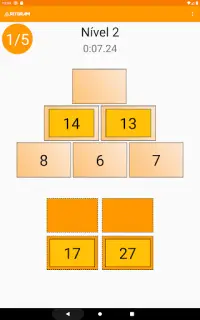 Pirâmides de números -  Jogo de matemática Screen Shot 21