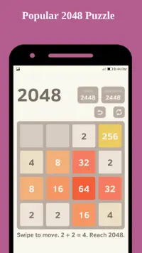 2048 क्लासिक पहेली खेल  5 Screen Shot 9