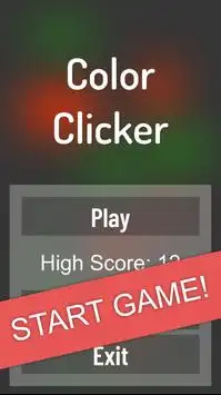 ColorClicker - Тренировка реакции и внимательности Screen Shot 0