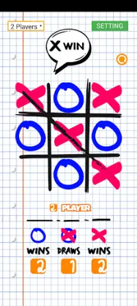 Tic Tac Toe Schoolday Screen Shot 3