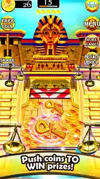 Gold of Queen Cleopatra Egypt - Coin Party Dozer Screen Shot 1