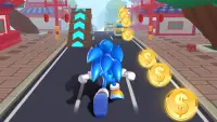 Blue Hedgehog Run: Super Runner Screen Shot 7