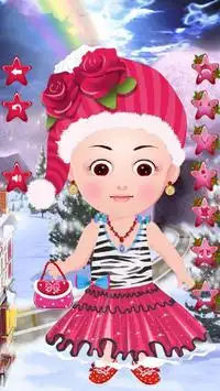 Baby Doll Christmas Dress Up Game for Play Screen Shot 1
