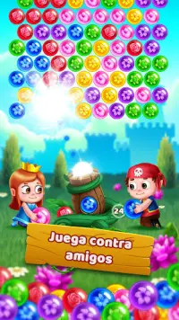 Flower Games - Bubble Pop Screen Shot 2