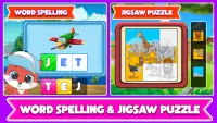 Kids Spelling & Jigsaw Puzzles Screen Shot 0