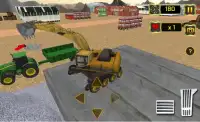 betonnen excavator tractor sim Screen Shot 0