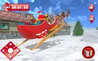 santa racing sneeuw avonturen Screen Shot 0