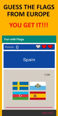 Fun with Flags - Flags game and Flags trivial Screen Shot 2