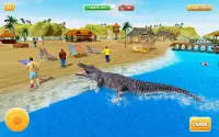 hongerige krokodil aanval 3D: nieuwe spellen 2019 Screen Shot 3