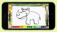 Wild Animal Puzzle Coloring Screen Shot 3