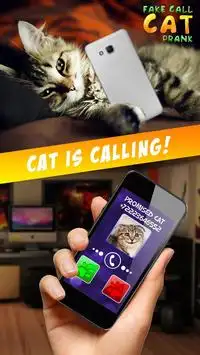 Fake Call Cat Prank Screen Shot 1