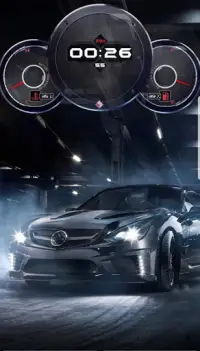 Speedometer Cars Clock Live Wallpaper Screen Shot 7