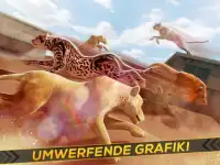 Leoparden gegen Löwen! Wild Savanne Rennen Spiel Screen Shot 4