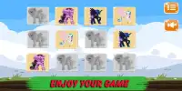 Celestia Princess Pony little memory game for kids Screen Shot 3