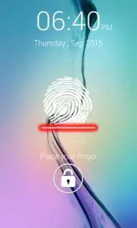 Écran Fingerprint Lock Screen Shot 2