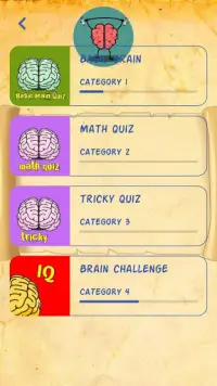 Brain Quiz - Train Your Brain Screen Shot 1