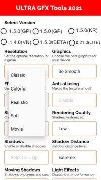 ULTRA GFX Tools 2021 - Launcher & Optimizer Screen Shot 5