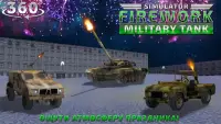 Фейерверк Военный Танк Симулятор Screen Shot 1