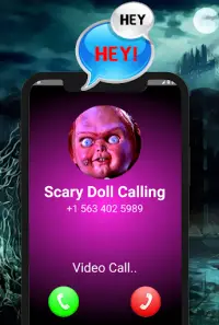 Calling Chucky Doll Chat & video Call (Simulation) Screen Shot 2