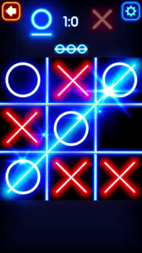 Tic Tac Toe Glow: 2 Players Screen Shot 1