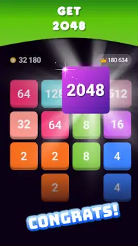 Merge Blocks Number Game 2048 Screen Shot 1