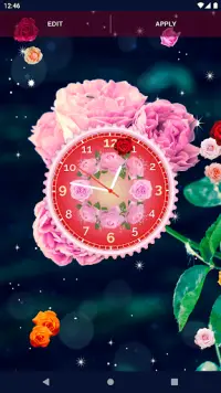 Rose Clock 4K Live Wallpaper Screen Shot 6