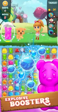 Candy Bears Rush - Match 3 & free matching puzzle Screen Shot 1