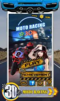 Moto Racing 3D Screen Shot 0