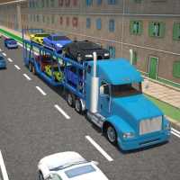 3Dカー輸送トレーラートラック