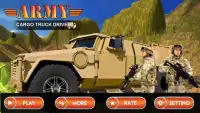 Drive Army Truck on hills Screen Shot 0