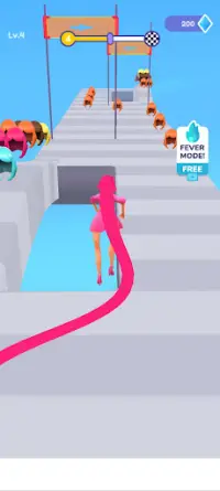 Hair Challenge Runner Girl 3D Screen Shot 4