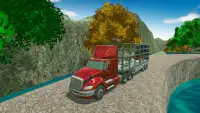 Simulador de caminhão de animal selvagem: jogo de Screen Shot 1