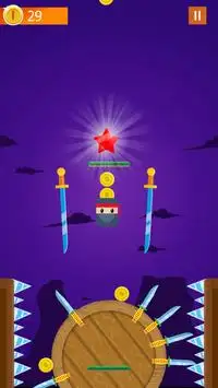 Knife Hit Ninja : Super Heroes Screen Shot 2