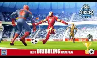 Superhero Pro Soccer World Top Leagues Star 2018 Screen Shot 1