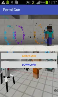New Portal Gun Mod For MCPE Screen Shot 0
