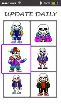 Sans Pixel Art - Paint By Number Screen Shot 1