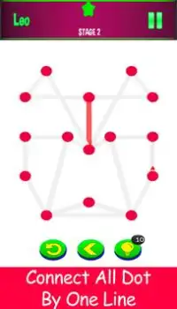 1 रेखा: एक स्पर्श कनेक्ट डॉट खेल के साथ एक पंक्ति Screen Shot 2
