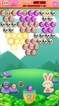 Funny Bunny Bubble Shooter Screen Shot 1