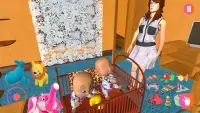 Real Mother Simulator - Twins Baby Care Games Screen Shot 3