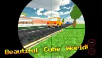 Cube Sniper: Traffic Shooter Screen Shot 3