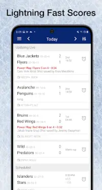Scores App: NHL Hockey Scores Screen Shot 0