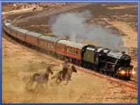 Cowboy Train racing adventure Screen Shot 2