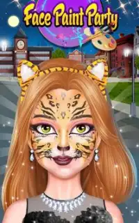 pintura cara maquillaje fiesta cambio imagen juego Screen Shot 8