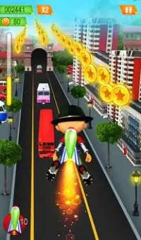 High School Bus Rush - Runner Kid Game Screen Shot 1