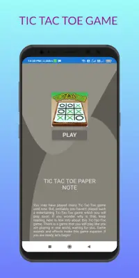 TIC TAC TOE GAME Screen Shot 1