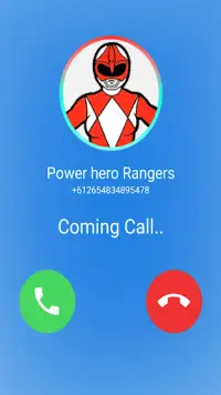 Power's Hero Rangers Video Call & Chat Simulator Screen Shot 1